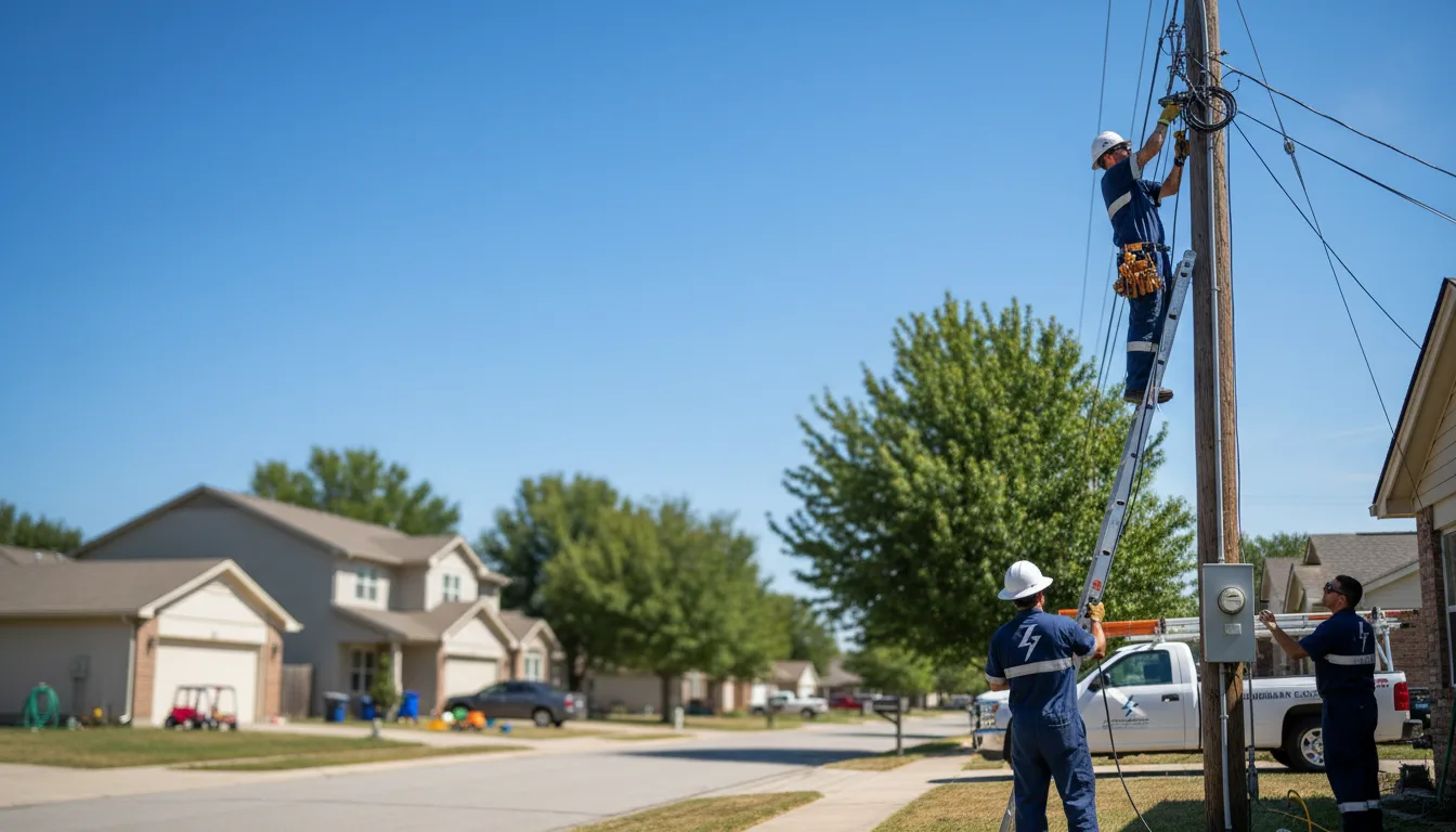 Residential electrician providing installation services in Union Grove, WI